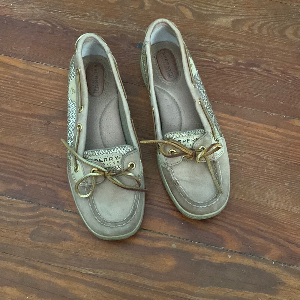 Glitter Topsiders, 8M